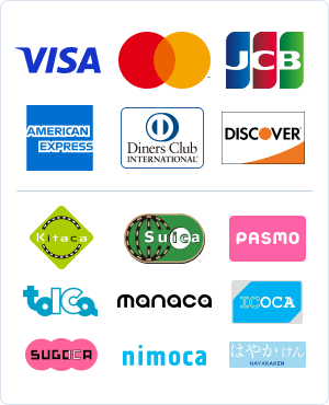 お支払い可能な各種カード・サービス